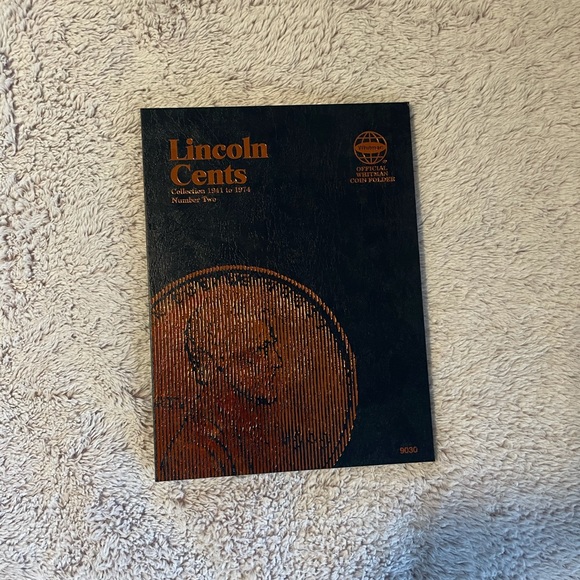 Lincoln cents empty collectors folder